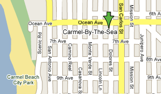 View Map of Carmel-by-the-Sea location