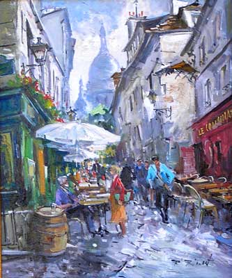Rue Saint Rustique by Robert Ricart