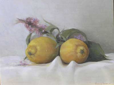 Limones Sobre el Mantel by Juan Naranjo-Torres