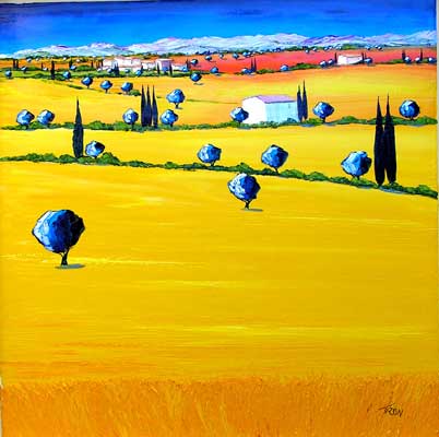 Paysage Jaune by Jean-Claude TRON