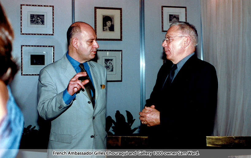 French Ambassador Gilles Chouraqui and Gallery 1000 owner Sam Ward.